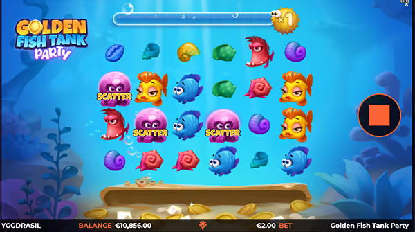GOLDEN FISH TANK PARTY จาก YGGDRASIL GAMING สล็อตYGGDRASIL