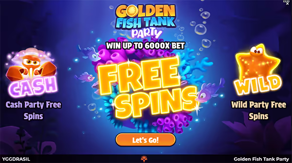 GOLDEN FISH TANK PARTY จาก YGGDRASIL GAMING สล็อตYGGDRASIL