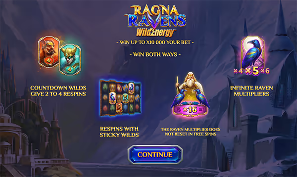RAGNARAVENS WILDENERGY จาก YGGDRASIL GAMING สล็อตYGGDRASILMULTIMAX